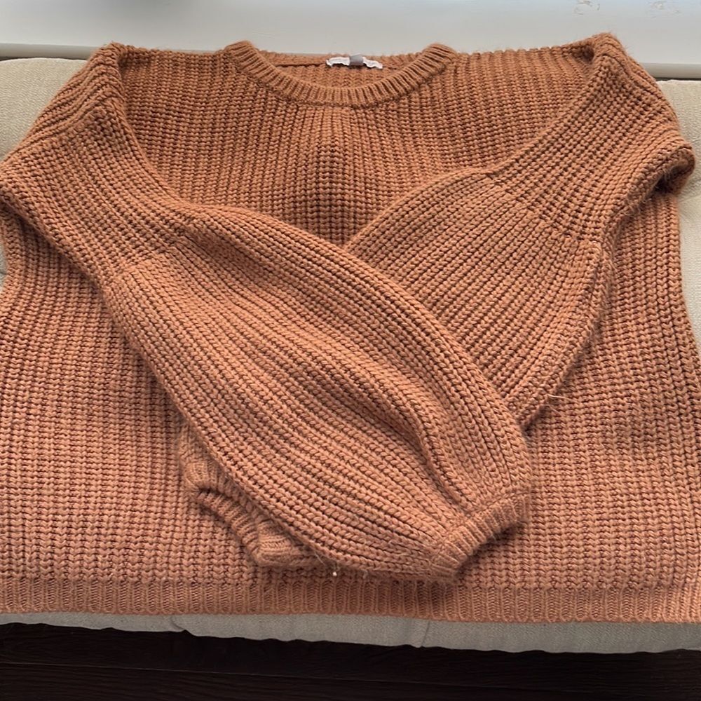 - Don’t‎ Ask Why Acrylic Sweater. Size OS. Made in Italy. Burnt Orange